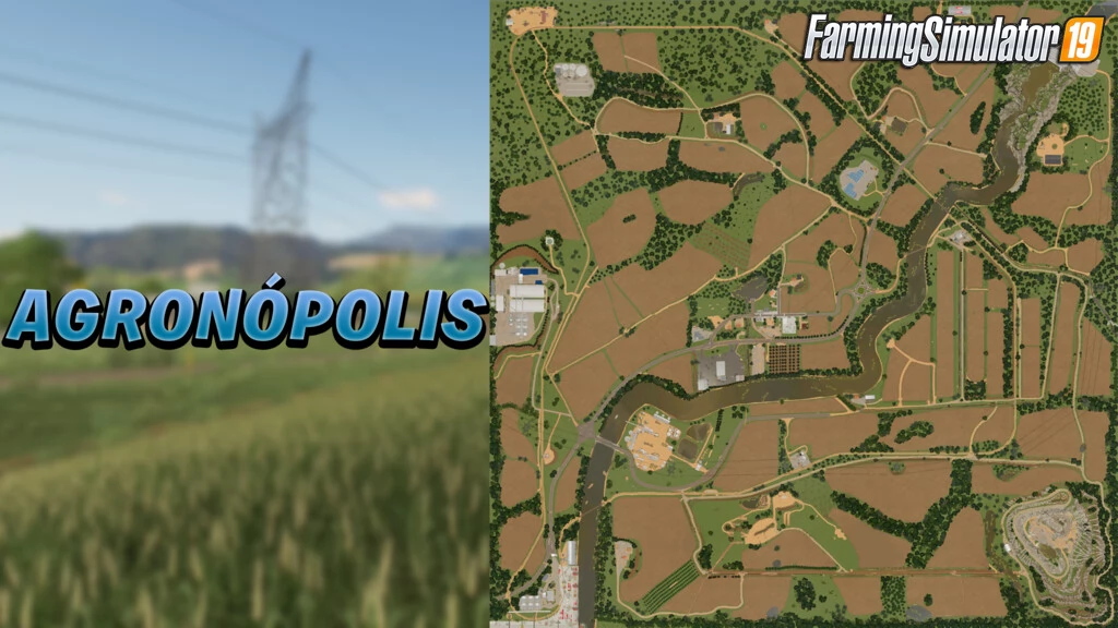 Agronopolis Map v1.5 for FS19