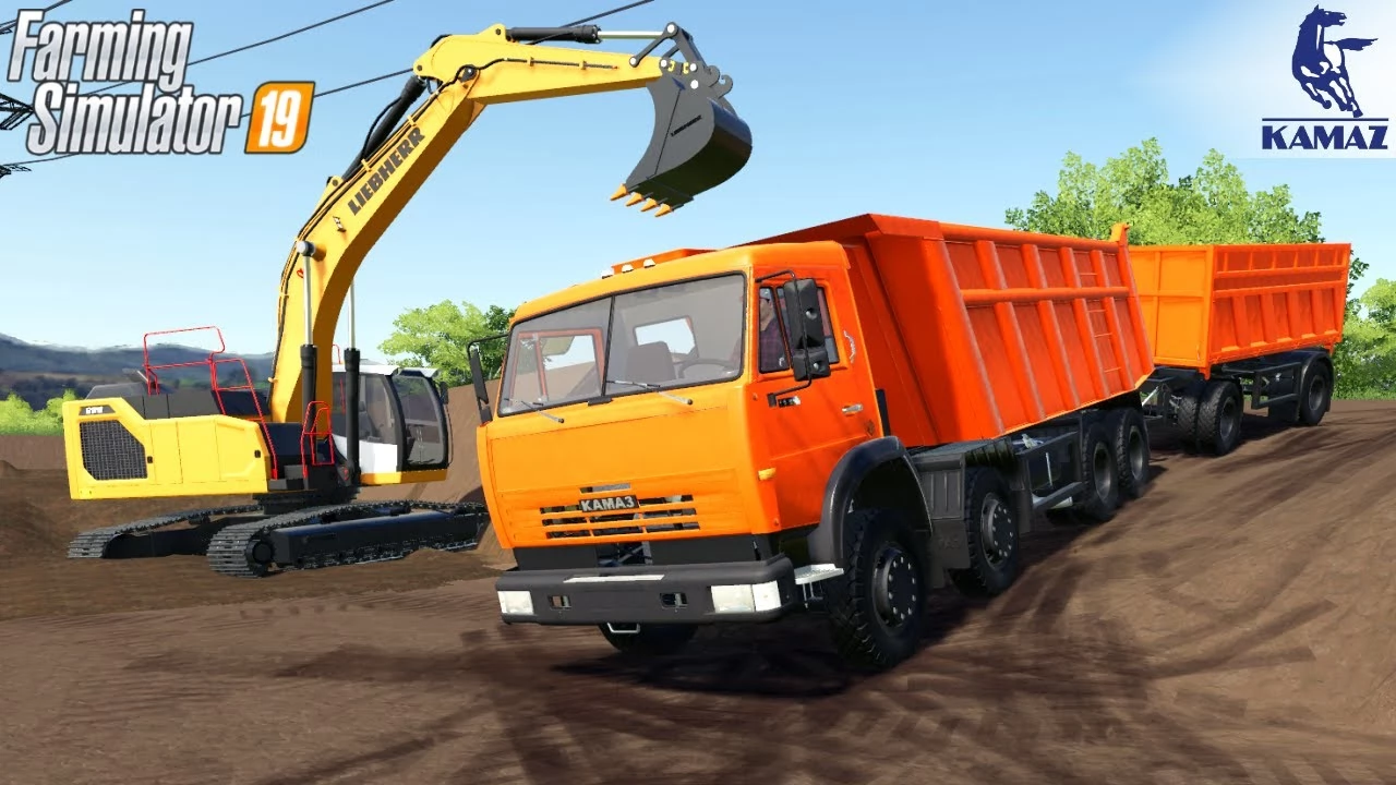 KamAZ Tandem Dump Truck - Farming Simulator 19