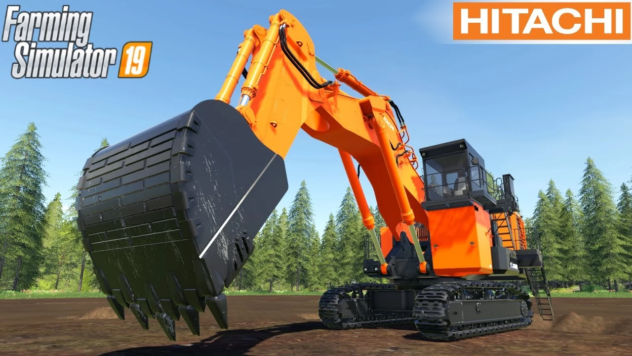 HITACHI EX2600 Excavator - Farming Simulator 19