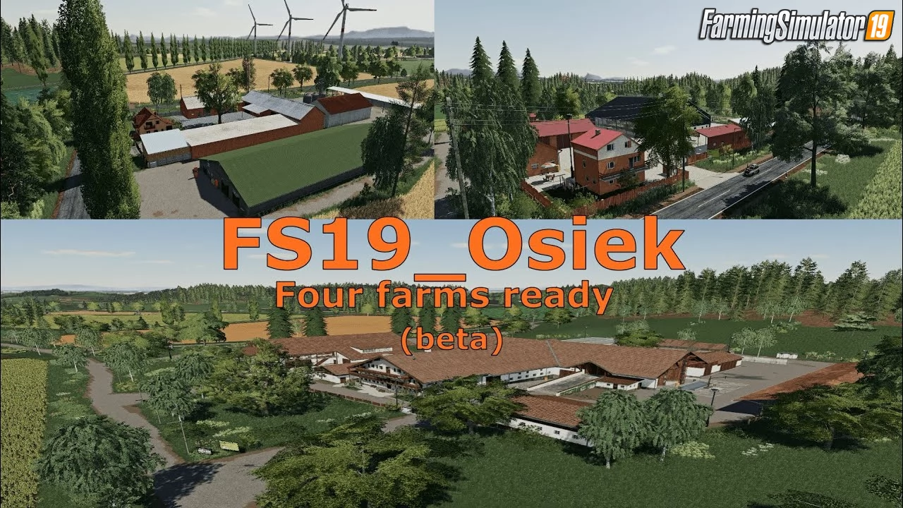 Osiek Map v2.4 By Yazu for FS19