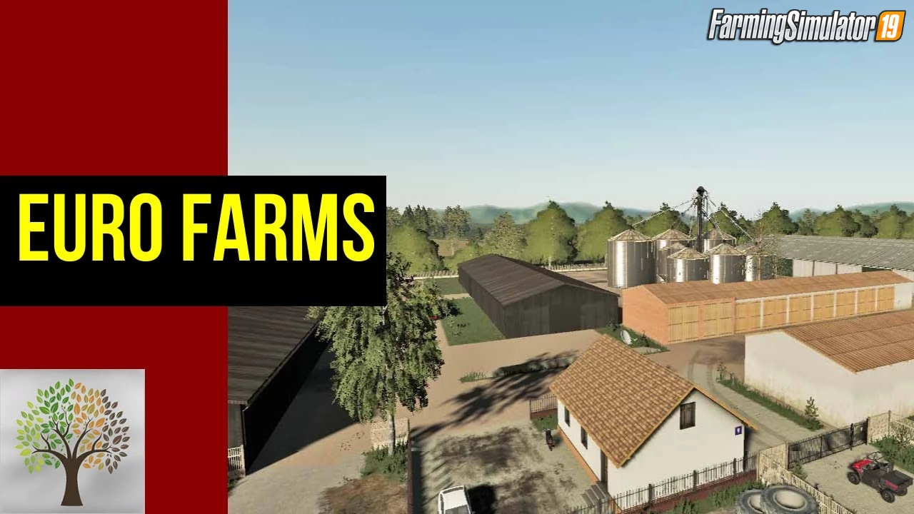 Euro Farms Map v1.0.0.2 By K03y for FS19