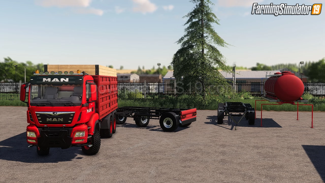 MAN TGS 6X6 Truck + Modules v1.0 for FS19
