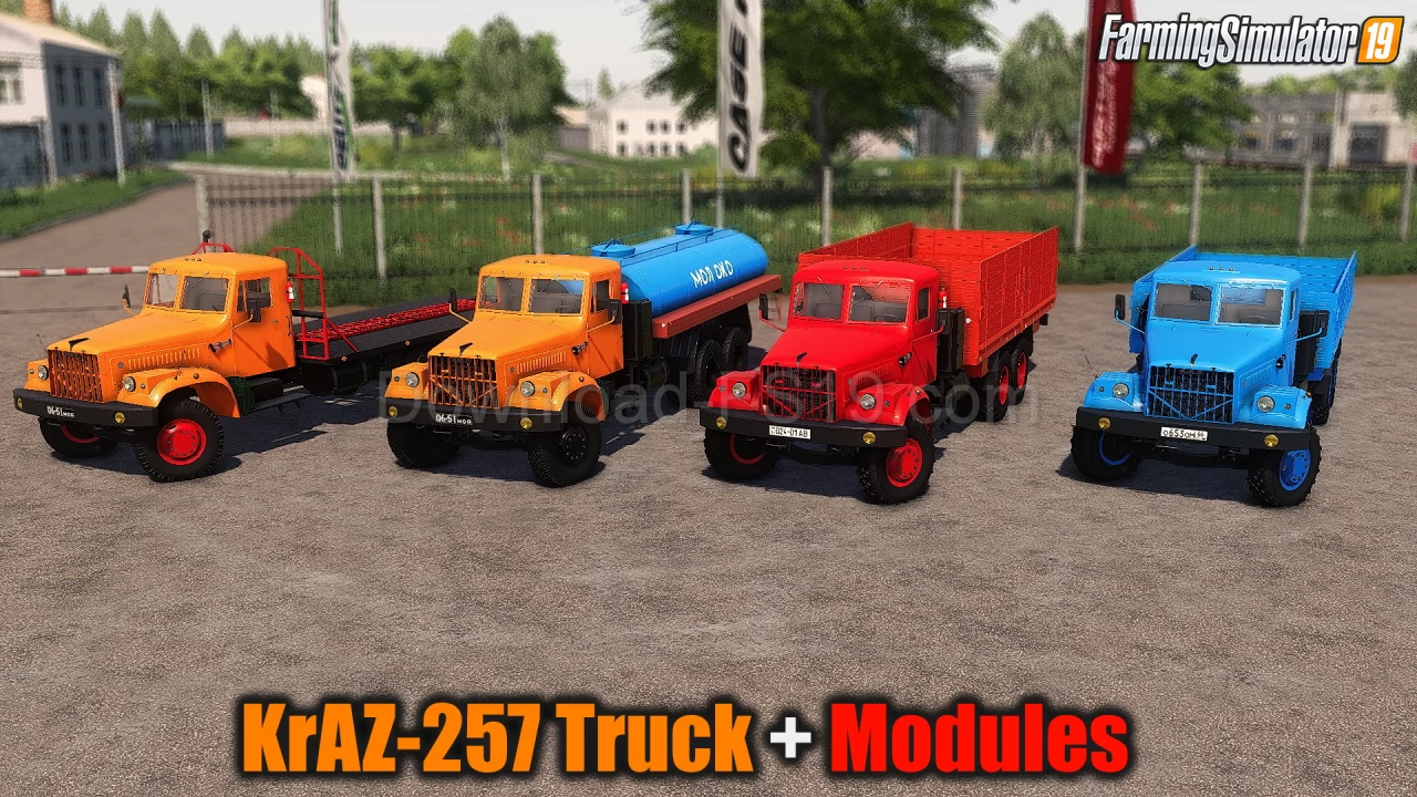 KrAZ-257 Truck + Modules v1.2 for FS19