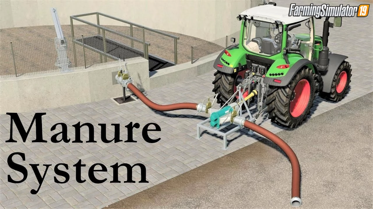 Manure System Mod v1.2.1 by Wopster for FS19