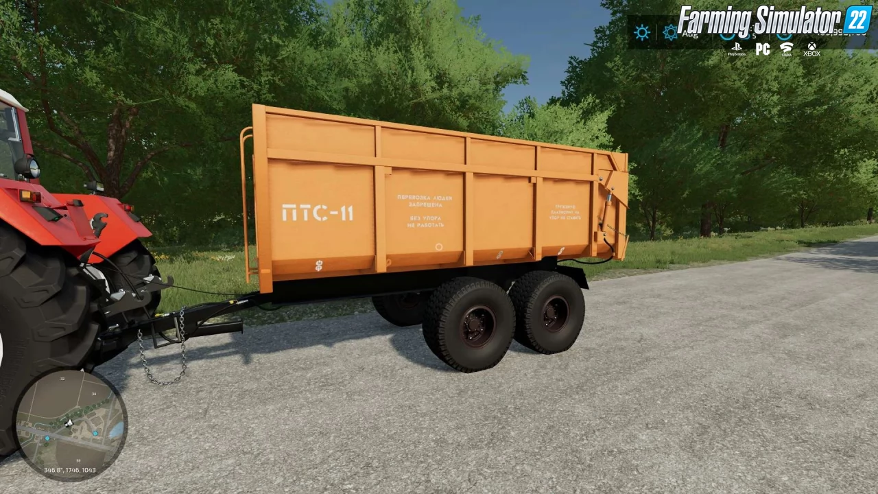 2PTS-11 Sarmat Trailer v1.0.0.3 for FS22