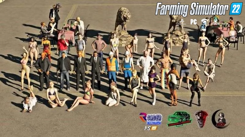 Placeable Object People Pack v1.0 for FS22