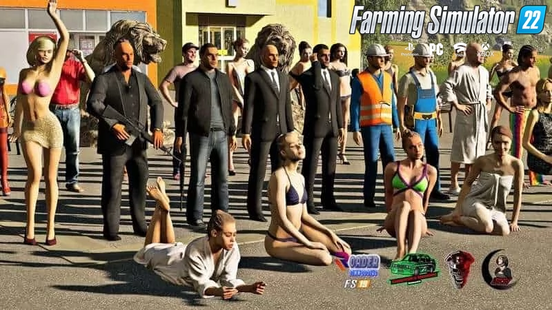 Placeable Object People Pack v1.0 for FS22