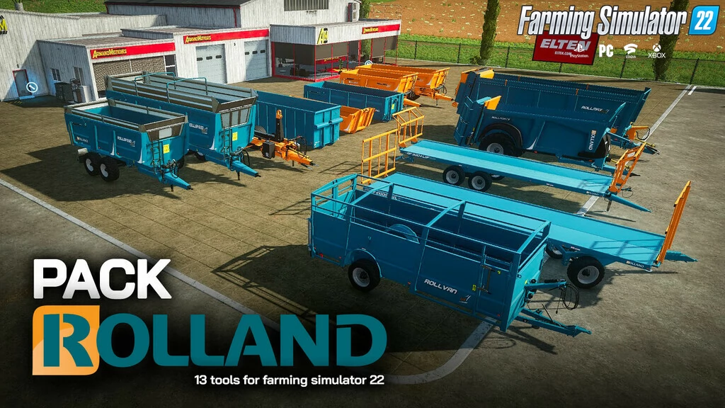 Rolland Pack Trailers v1.0.0.5 for FS22