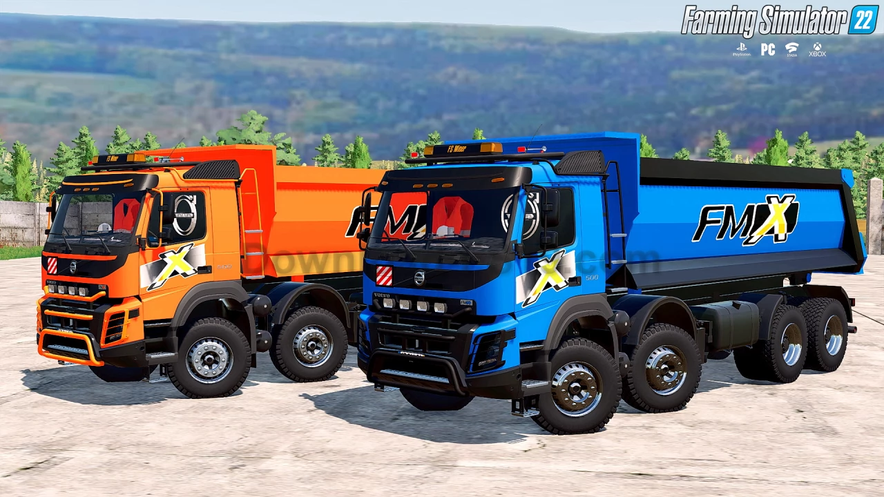 Volvo FMX 8X4 Hardox Tipper Truck v1.0 for FS22