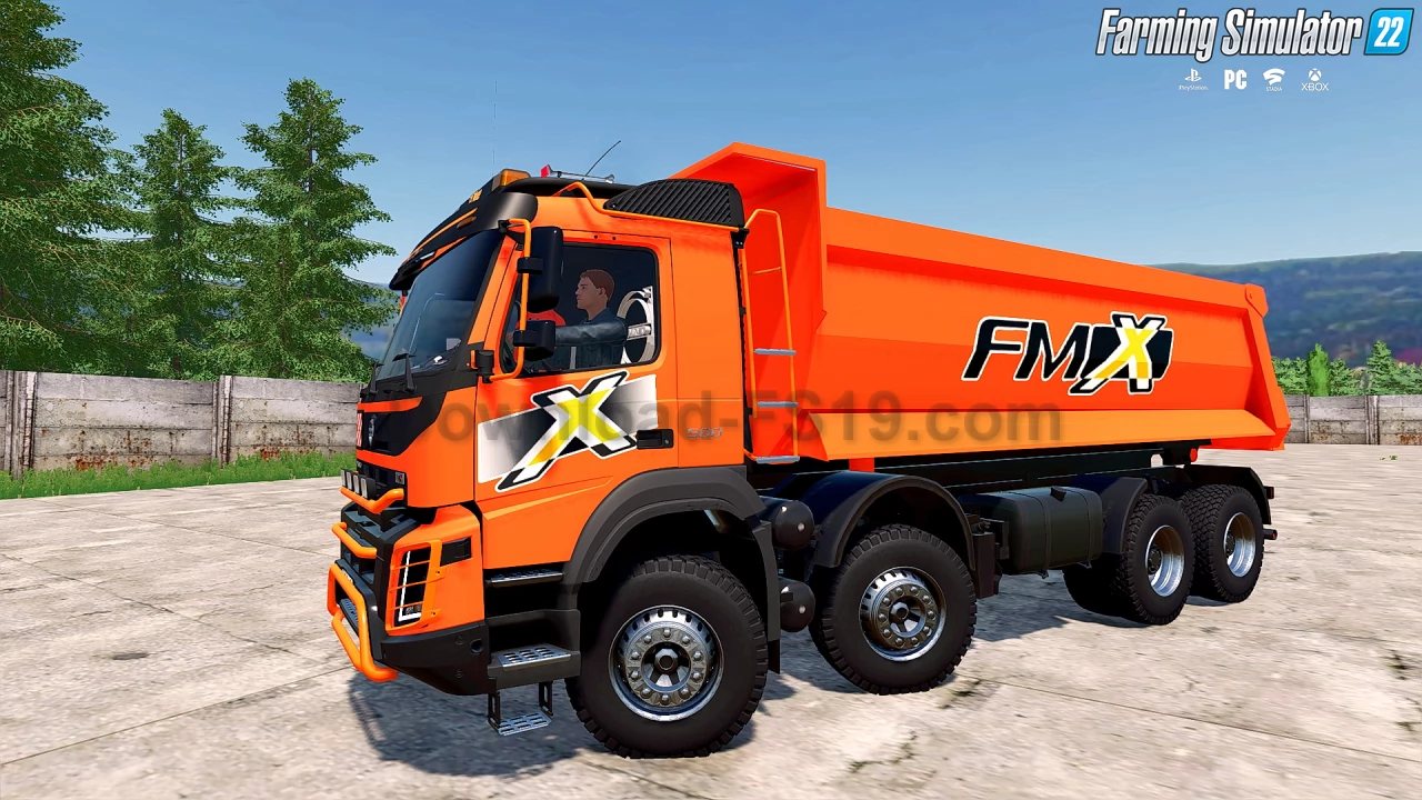 Volvo FMX 8X4 Hardox Tipper Truck v1.0 for FS22