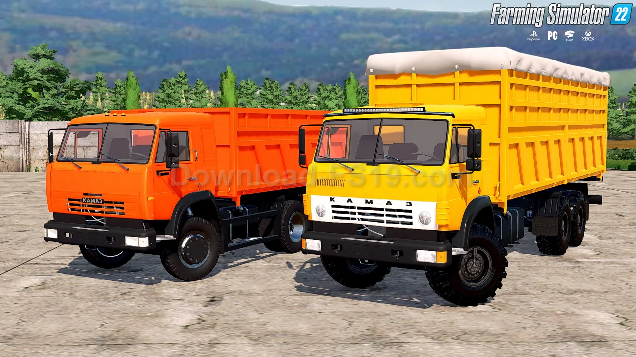 KamAZ-65115/65117 Grain Carrier Truck v1.0 for FS22