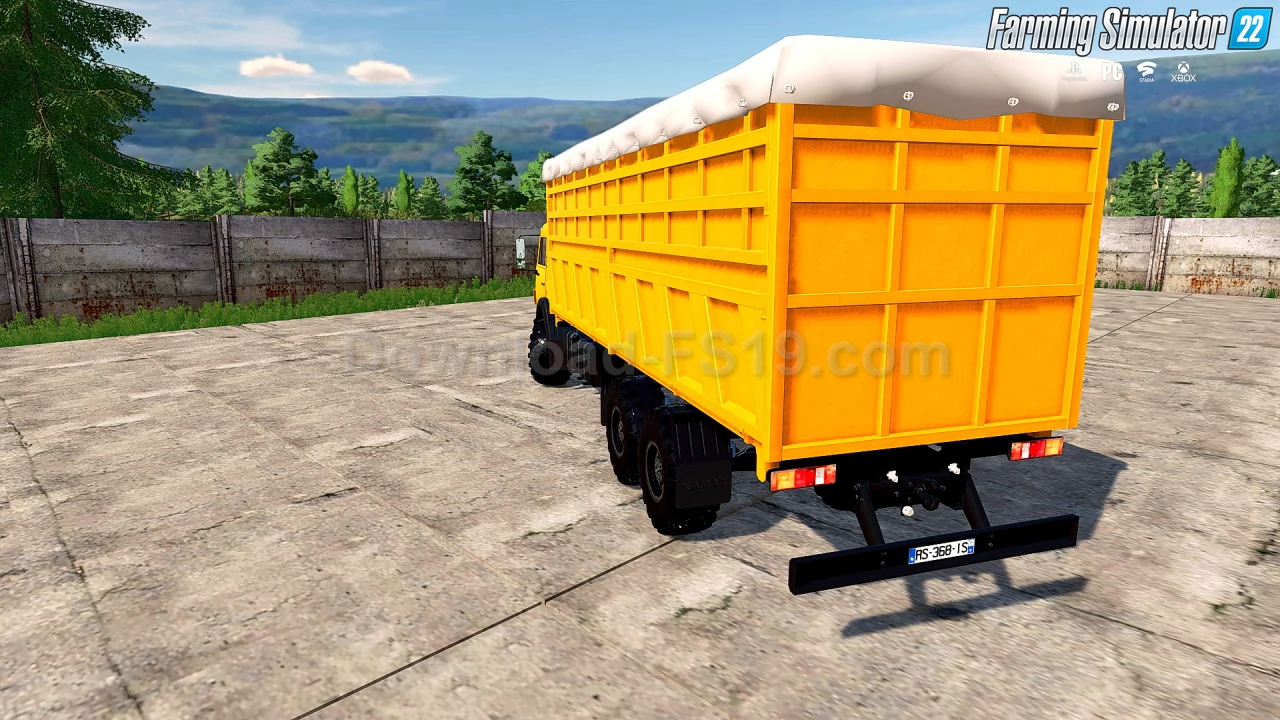 KamAZ-65115/65117 Grain Carrier Truck v1.0 for FS22