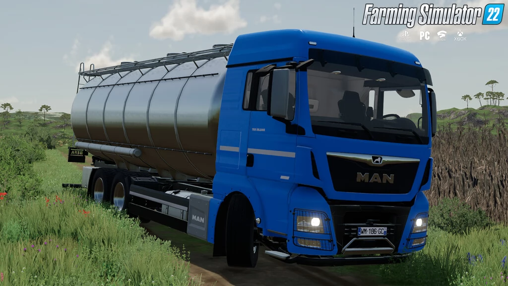 MAN TGX 6x4 Tanker Truck v1.0 for FS22