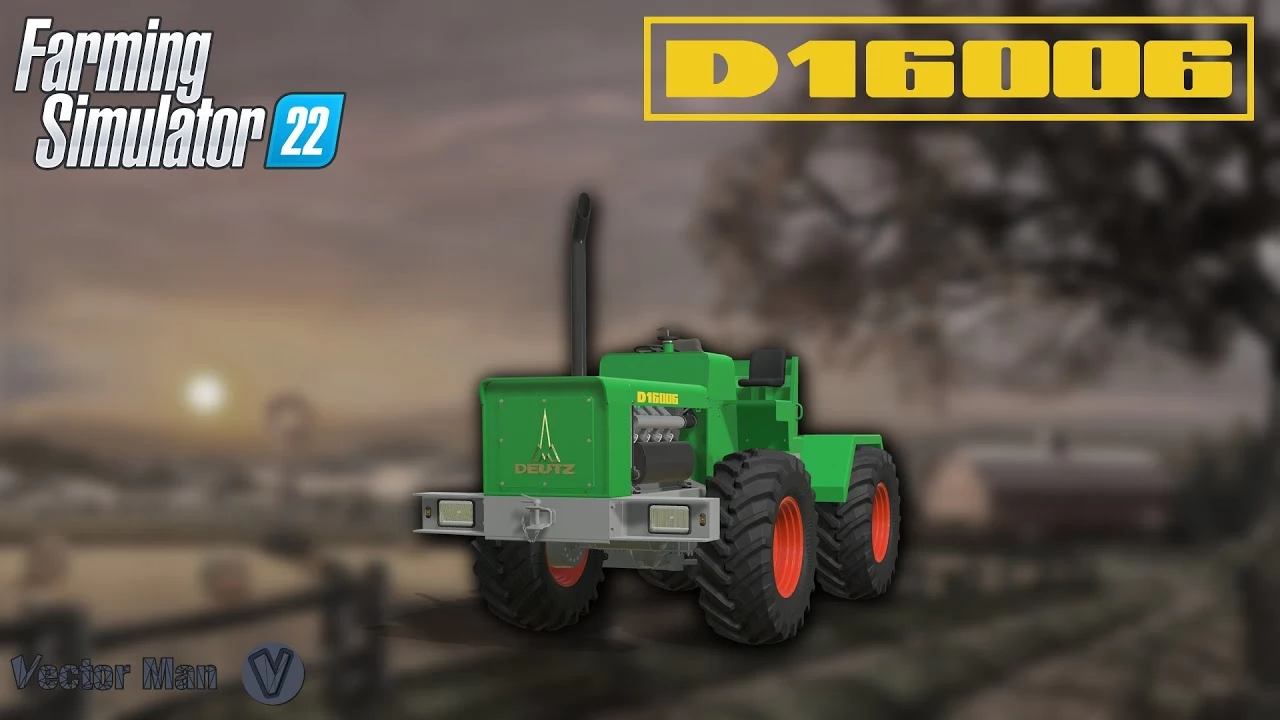 Deutz-Fahr D16006 Tractor v1.0.1 for FS22