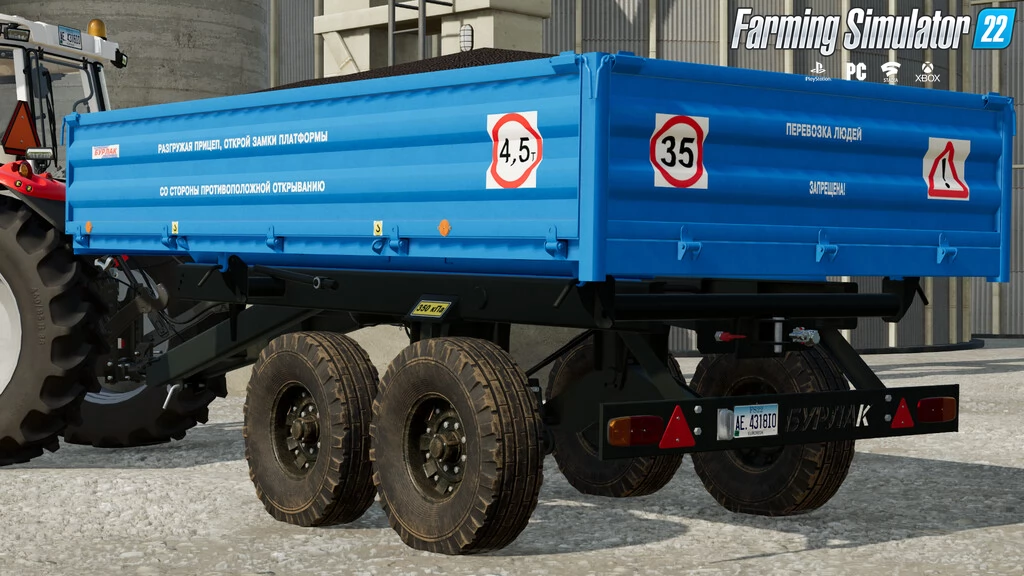 PTS-4,5 BURLAK Pack Trailers v1.0 for FS22