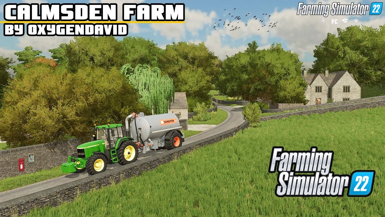 Calmsden Farm Map v1.2 By Oxygendavid for FS22