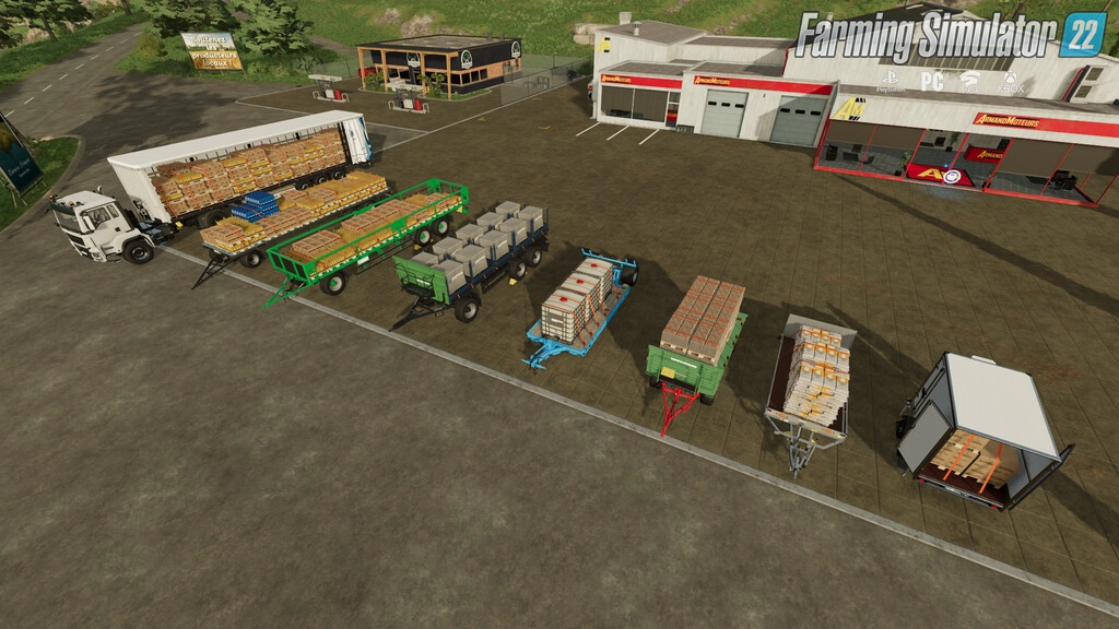 Autoload Stock Trailer Pack v1.1.1 for FS22