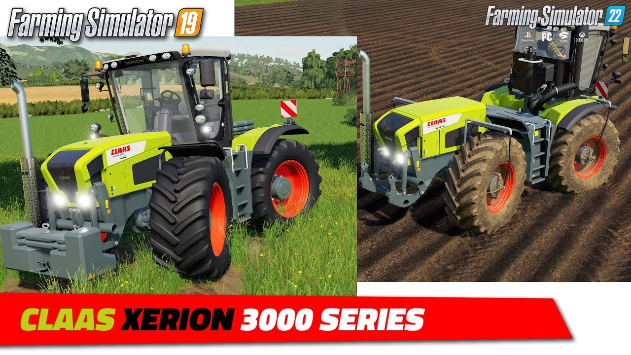 CLAAS Xerion 3000 Series Tractor v1.1 for FS22
