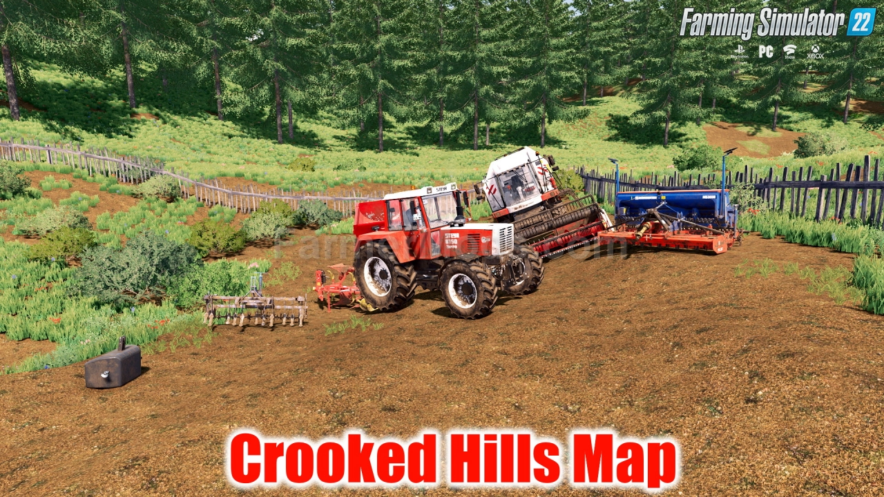 Crooked Hills Map v1.1 for FS22