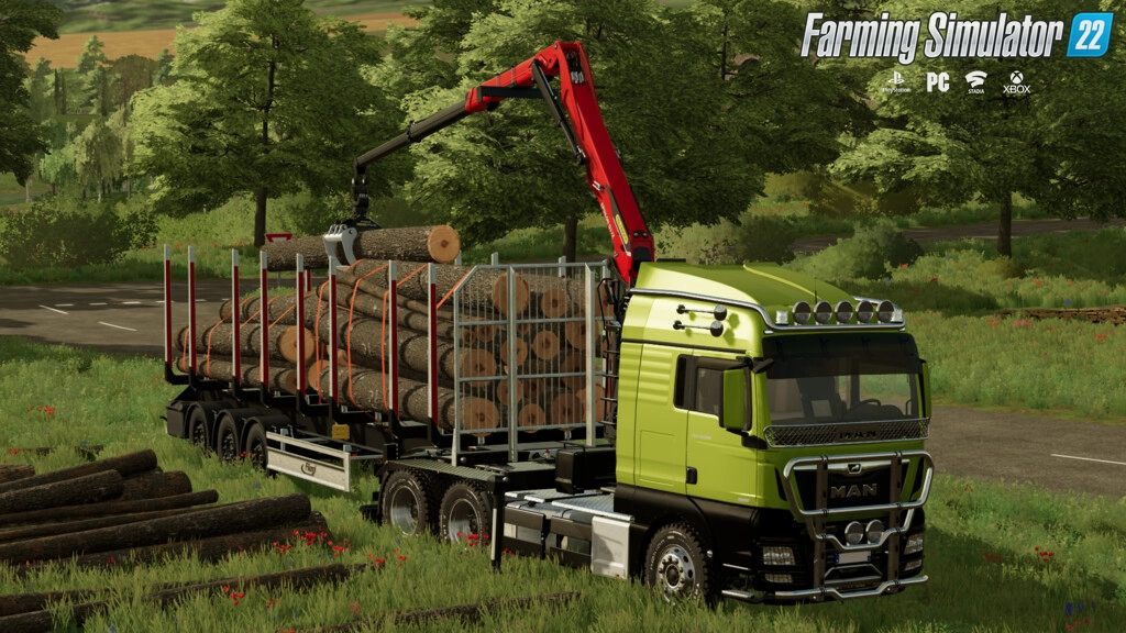 MAN TGX Forest Semi-Truck v2.0 for FS22