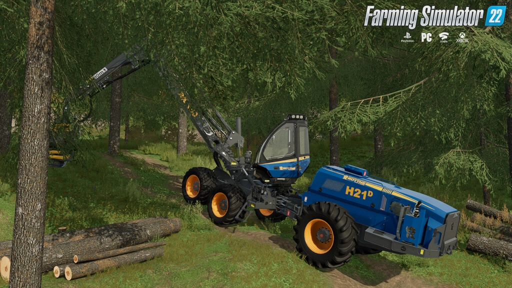 Rottne H21D Forestry Tree Harvester v2.0 for FS22