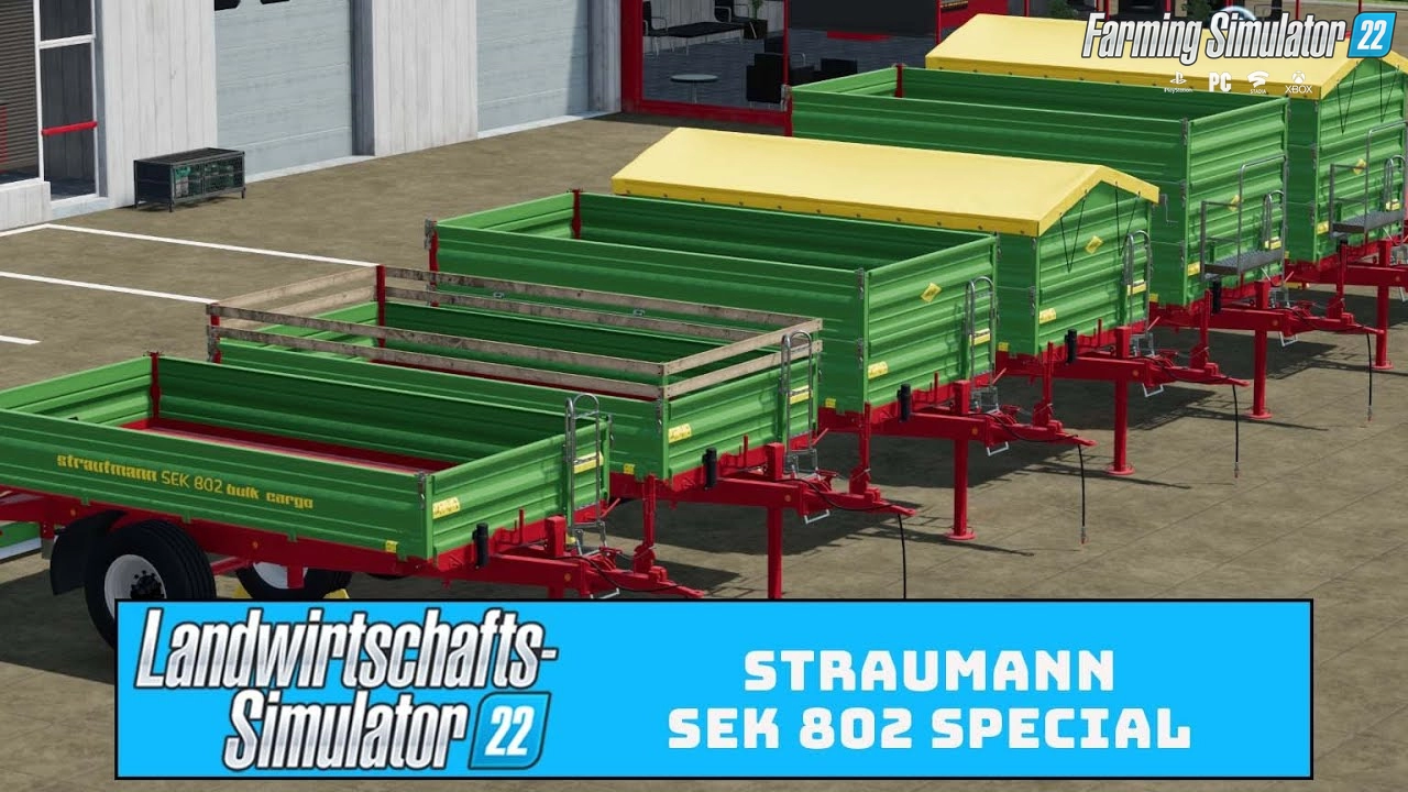 Strautmann SEK 802 Pallet Autoload Trailer v1.6 for FS22