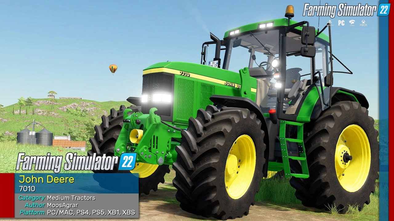 John Deere 7010 Series Tractor v1.0.3 for FS22