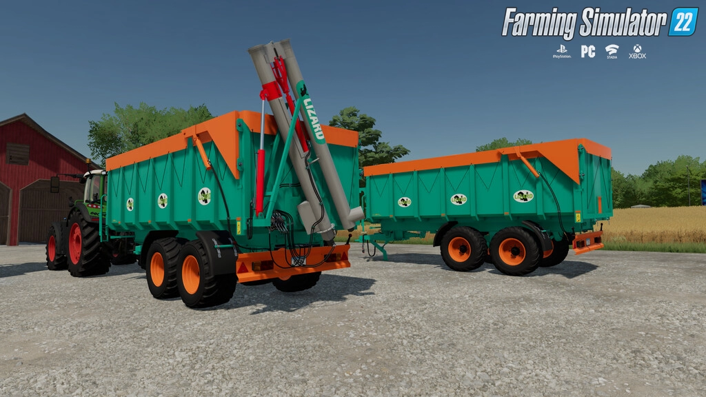 Lizard Tandem 18T Pack Trailers v1.0 for FS22