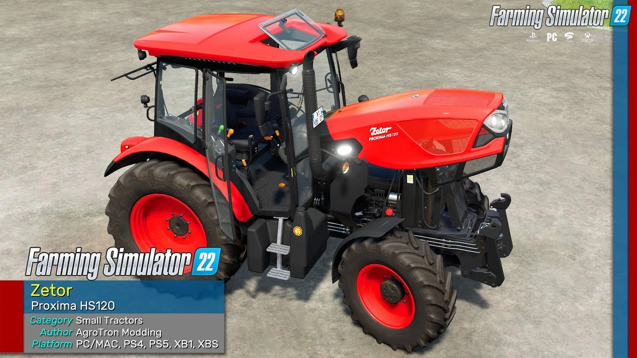 Zetor Proxima HS120 Tractor v1.1 for FS22