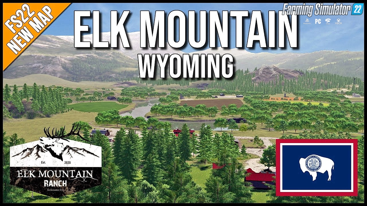 Elk Mountain Wyoming Map v2.0 for FS22