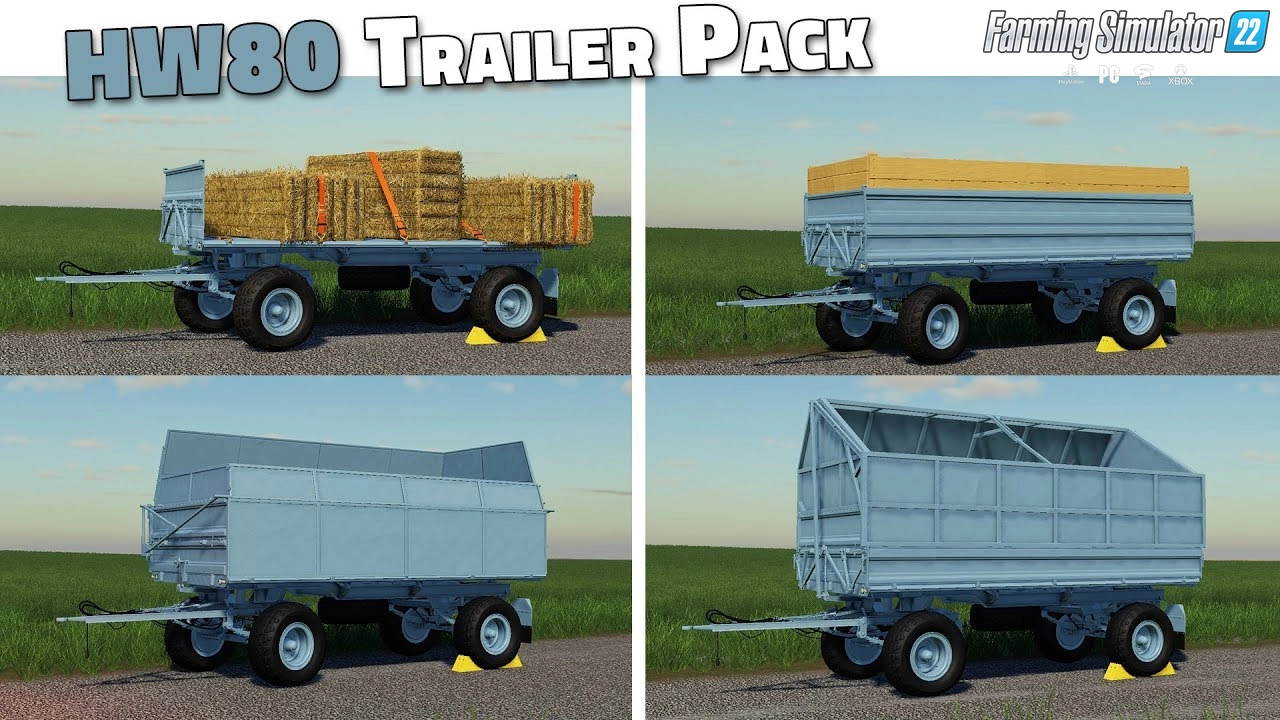 HW80 Trailer Pack v1.0 for FS22