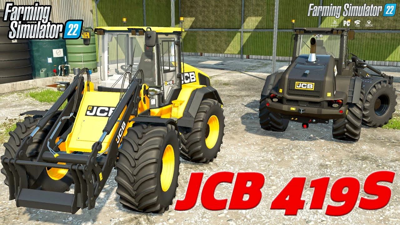 JCB 419S Wheel Loader v1.0.2.1 By RossN Mods for FS22