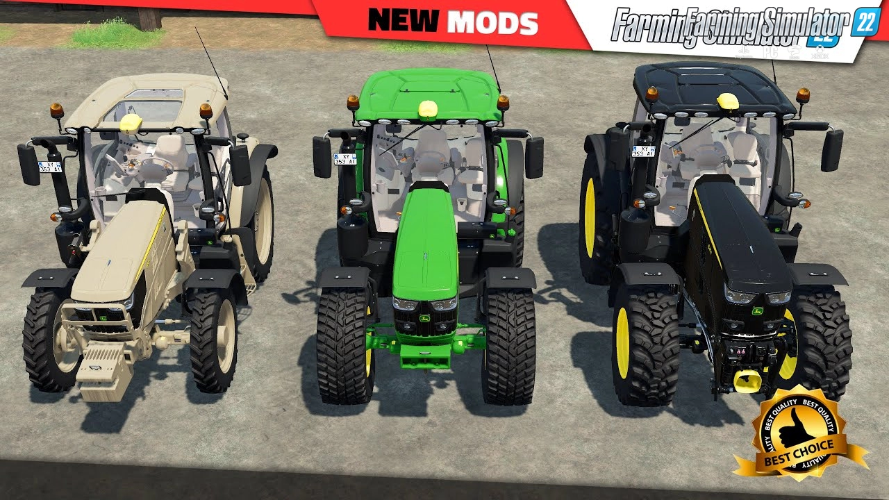 John Deere 6R Series Tractor v1.1.1 By blauea for FS22