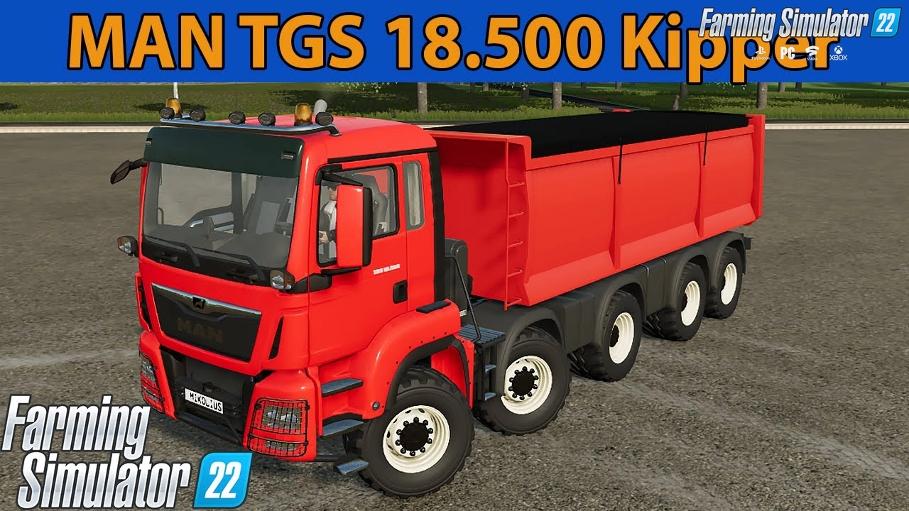 MAN TGS 18.500 Kipper Truck v1.0 for FS22