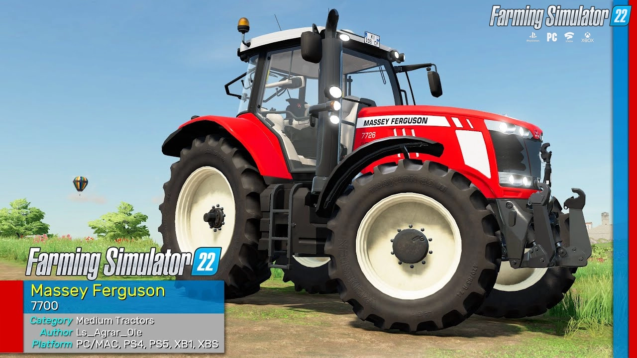 Massey Ferguson 7700 Tractor v1.2 for FS22