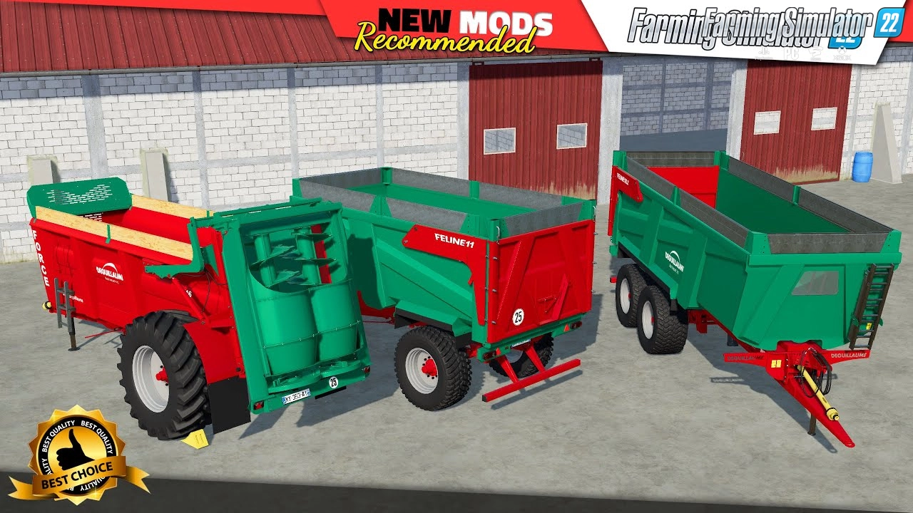 Deguillaume Pack Trailers v1.0 for FS22