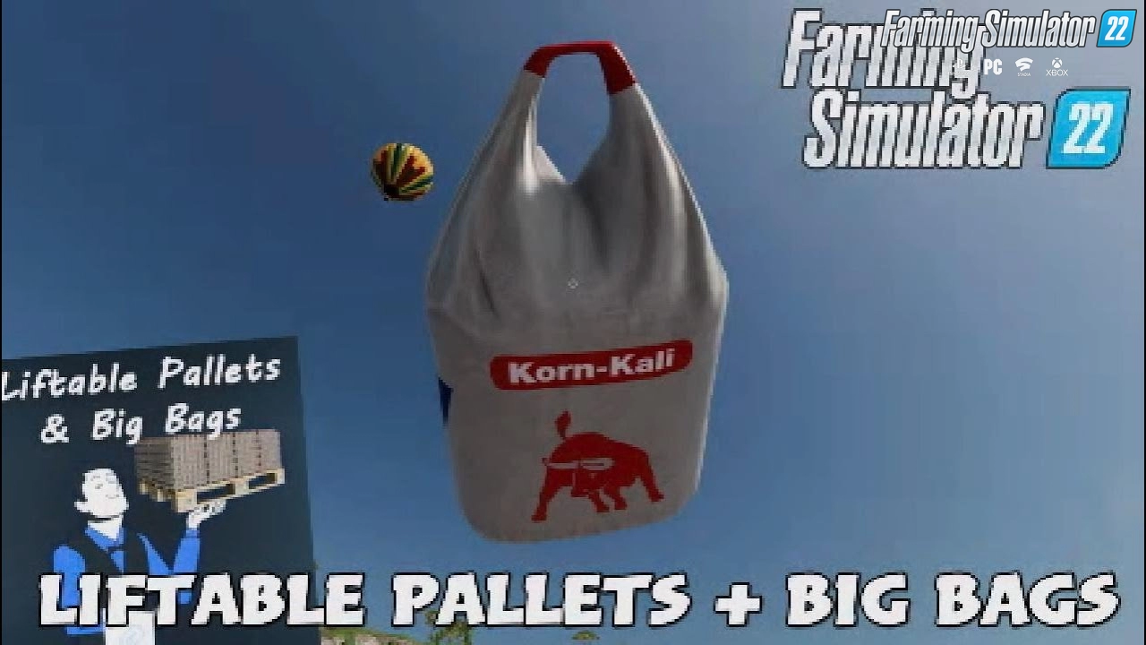 Liftable Pallets And Big Bags v1.1.0.1 for FS22