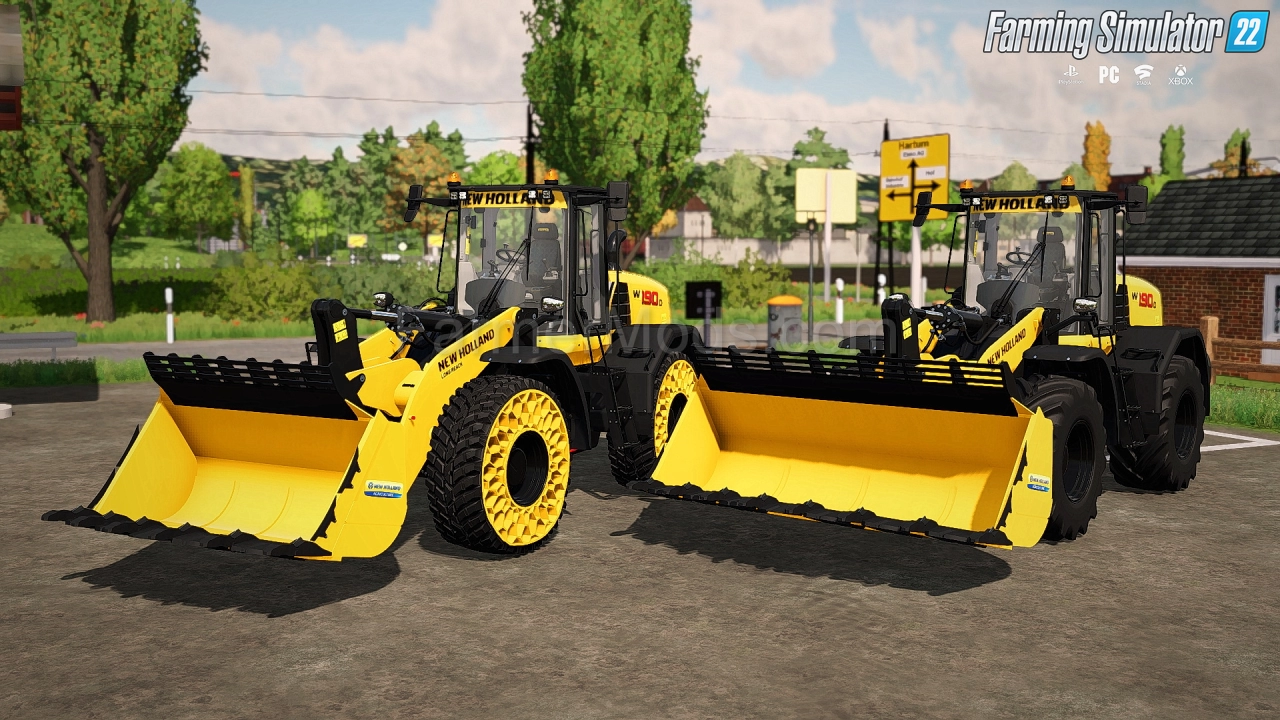 New Holland W190D Wheel Loader v1.0 By MyGameSteam for FS22