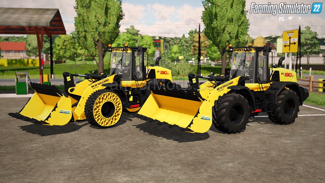 New Holland W190D Wheel Loader v1.0 By MyGameSteam for FS22