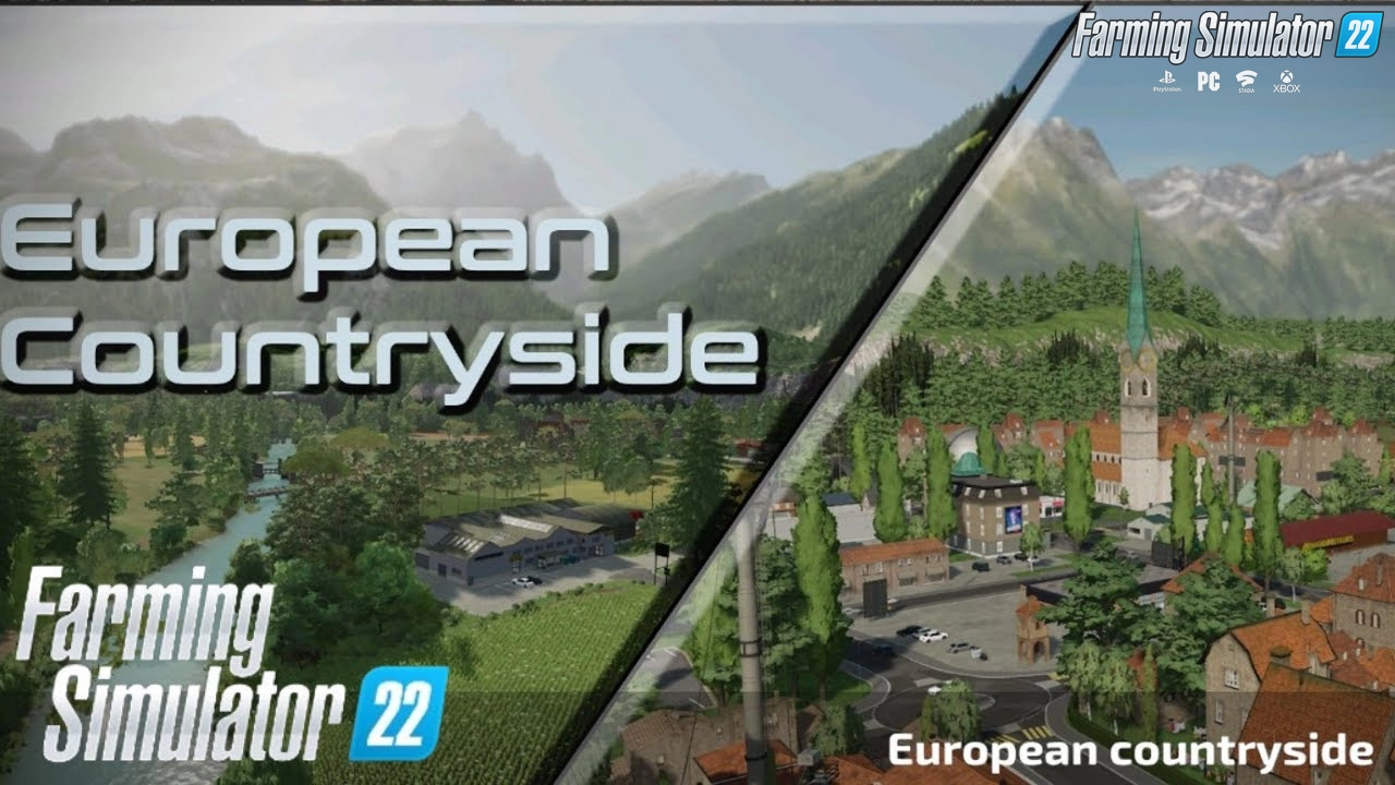 European Countryside Map v1.1 for FS22