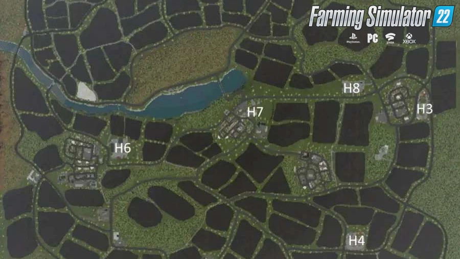 Grunfelder Land Map v1.3 for FS22