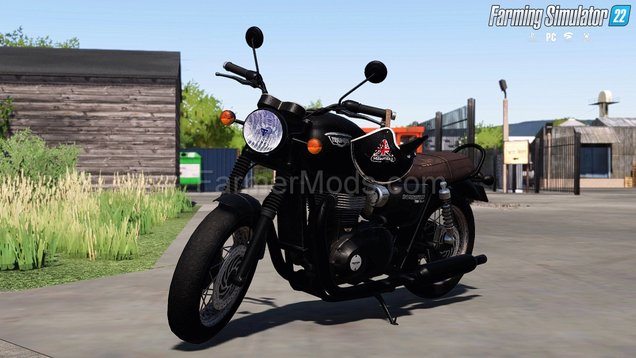 Triumph Bonneville T120 Black Motorcycle v1.0 for FS22