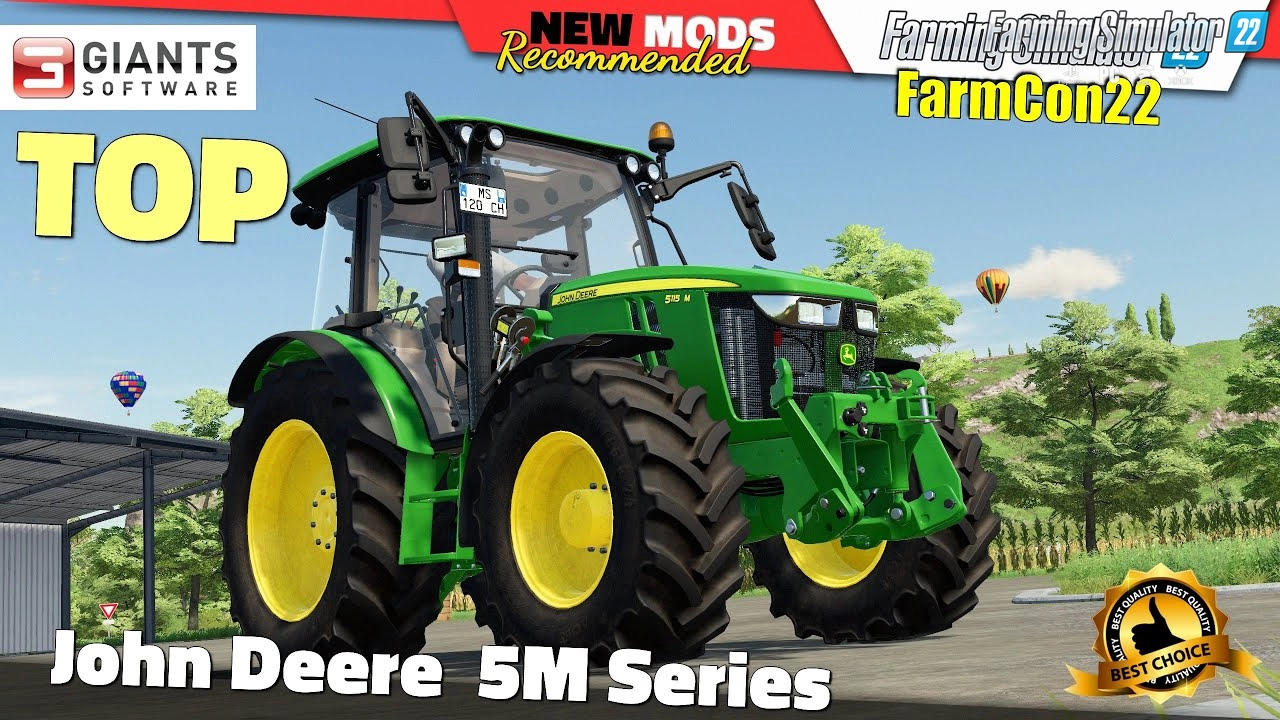 John Deere 5M Series Tractor - FarmCon22 v1.0.0.1 for FS22