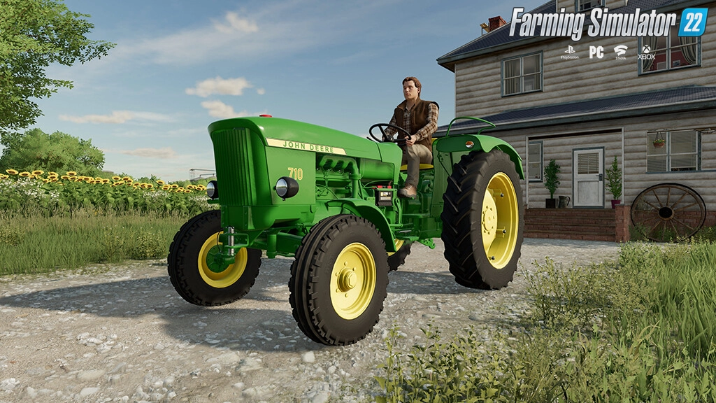 John Deere 710 Tractor - FarmCon22 v1.0 for FS22
