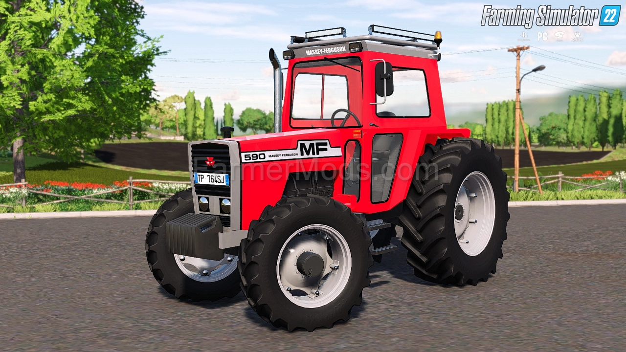 Massey Ferguson 590 Tractor v1.0.0.4 for FS22