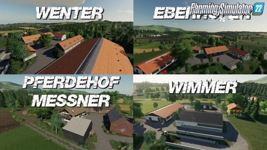 Upper Bavaria Map v2.0 for FS22