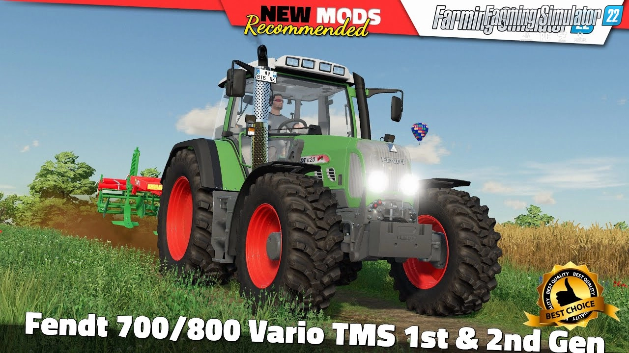 Fendt 700/800 Vario TMS Tractor v1.0.2 for FS22