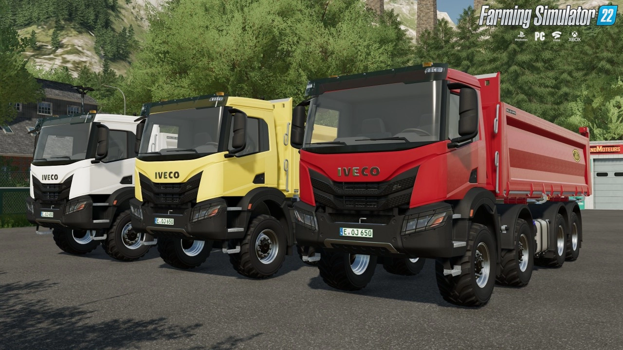 Iveco X-Way 8X8 Meiller Kipper Truck v1.0.2 for FS22
