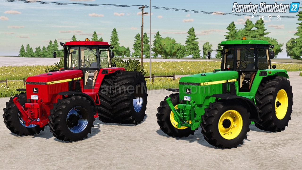 John Deere 4755 Tractor v1.0.2 By Dominick for FS22