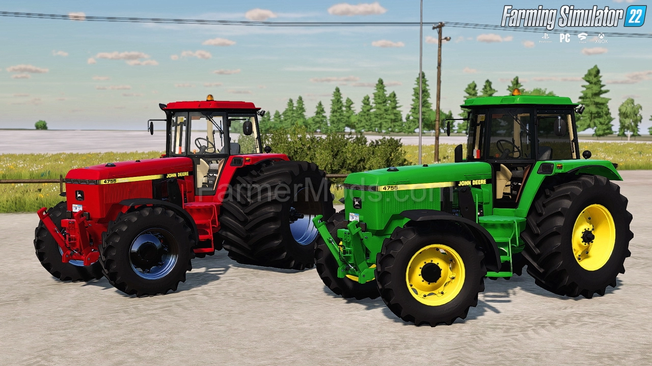 John Deere 4755 Tractor v1.0.1.1 By Dominick for FS22